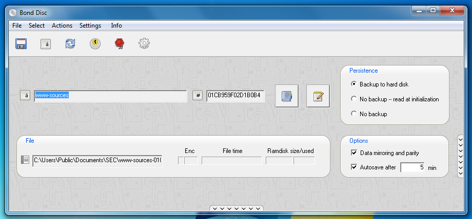 Screenshot: configuration dialog